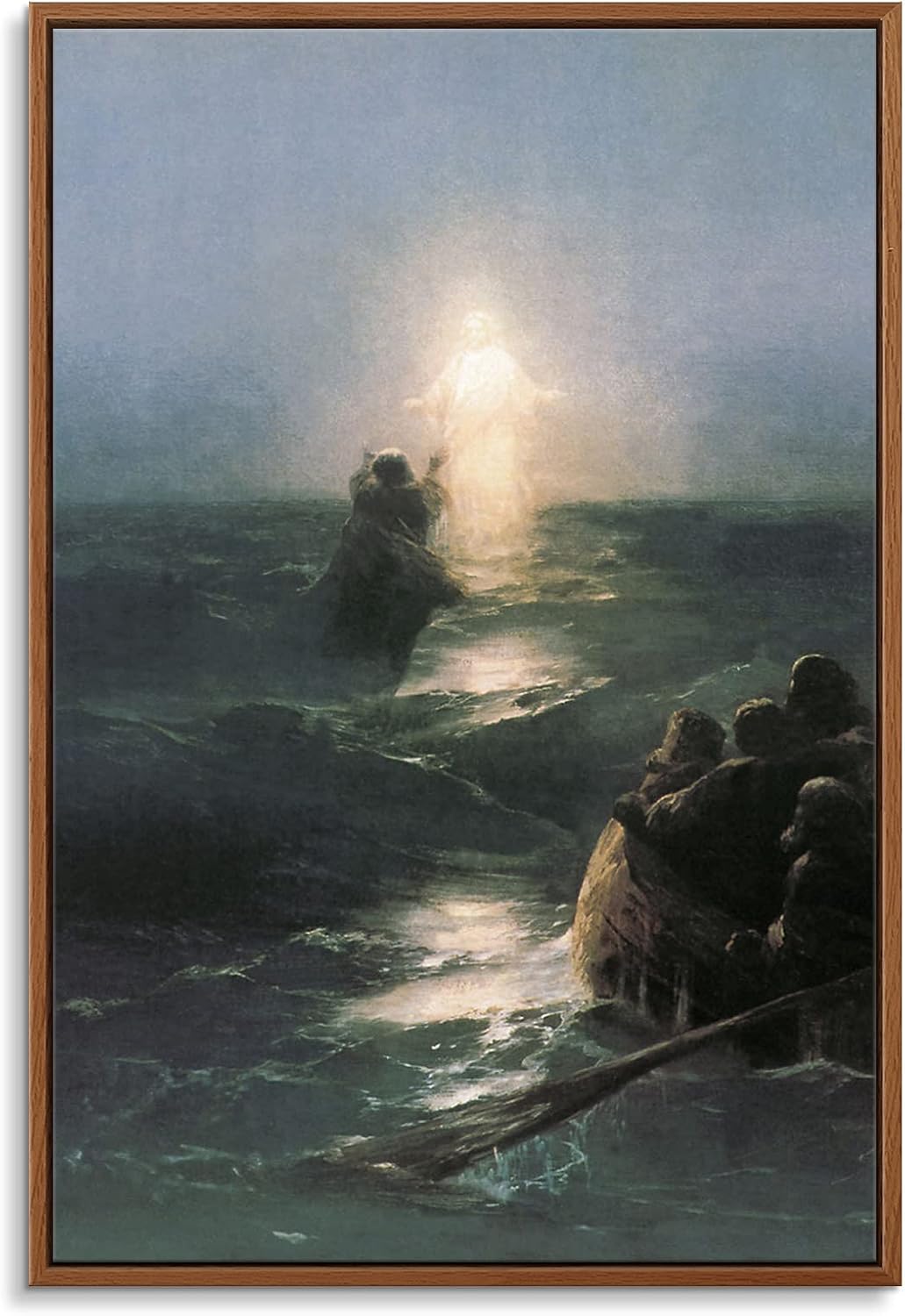 Floating Frame Canvas Print Wall Art - The Triumph of Christianity Over Paganism by Gustave Doré - 16x24 inches
