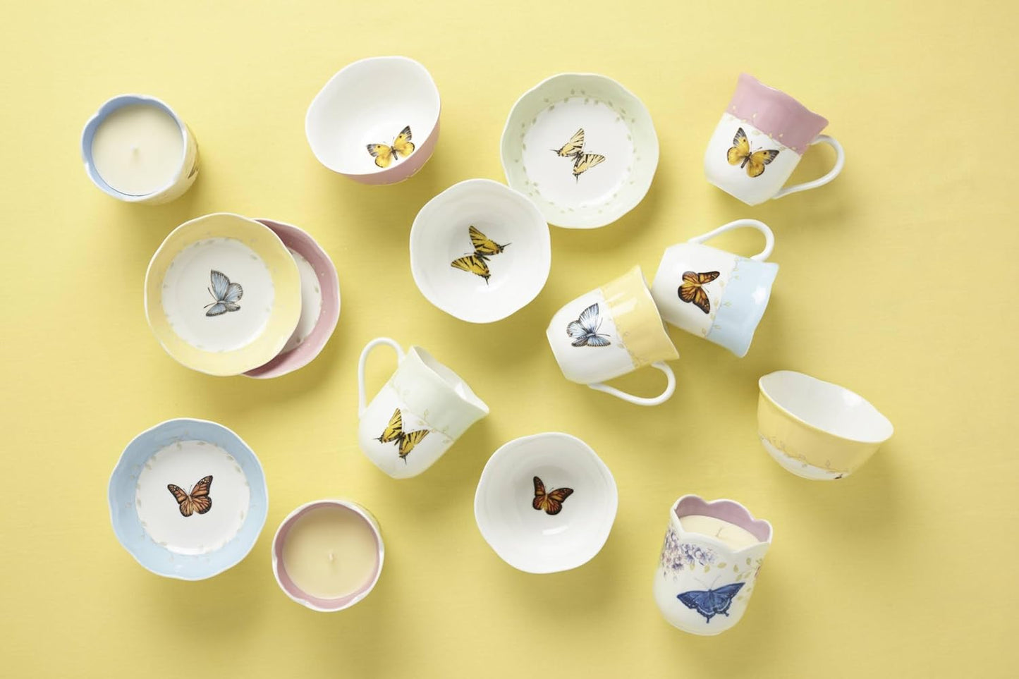 Lenox 773903 Butterfly Meadow 4-Piece Mug Set, Multicolor, 1.85 LB