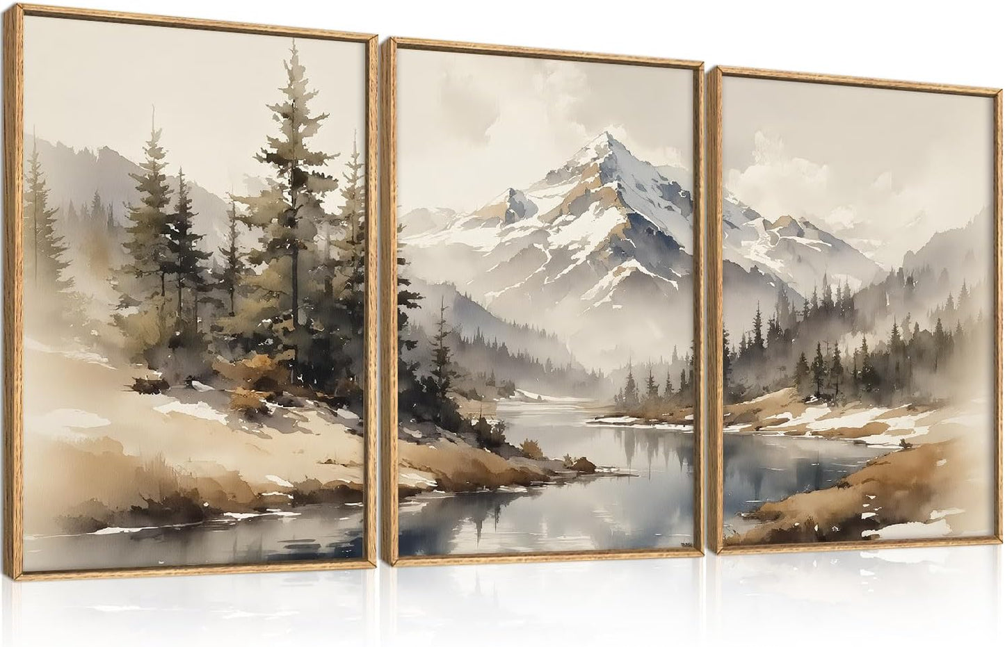 Jesus Framed Canvas Wall Art Set,Christian Bible Wall Decor, Minimalist Boho Christian Wall Painting, Retro Christmas Generic The Cross Art Prints for Living Room Bedroom, Church -16"x24"x3