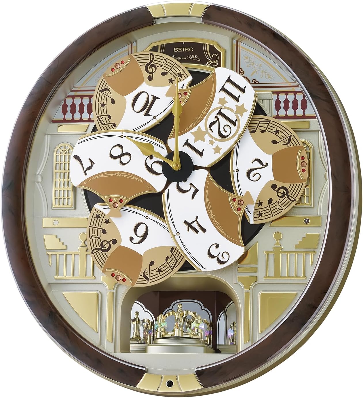 Seiko Melodies in Motion Musical Wall Clock, Concert Hall