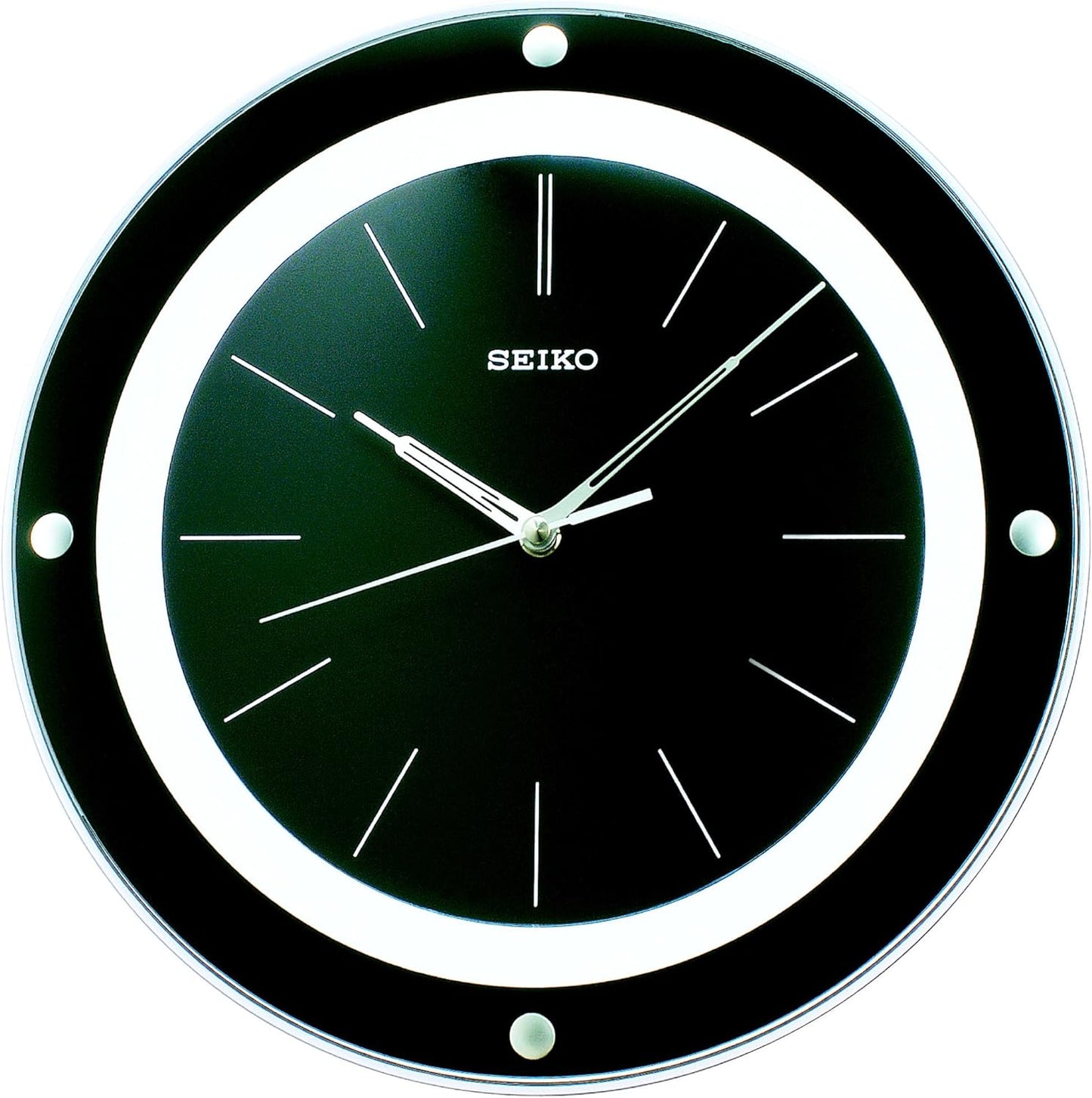 SEIKO Melodies in Motion Wall Clock, Nighttime City Skyline