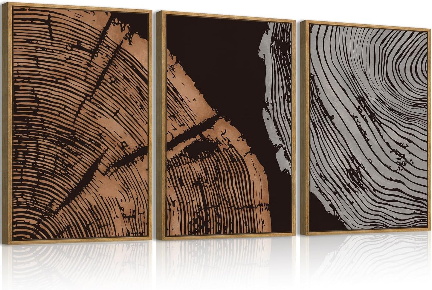 ANHUIB Jesus Wall Art 16x24 Inch Jesus Feeds The 5000 Canvas Wall Art Set of 3 Framed Christian Wall Decor Modern Abstract Art Print for Living Room Bedroom Office