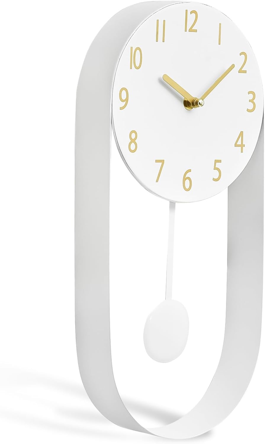 Large Wall Clock –30 Inch Farmhouse Clock -Extra Large 30 Inch Wood and Metal Wall Clock, Silent and Battery Operated for Living Room, Kitchen and Office Decor