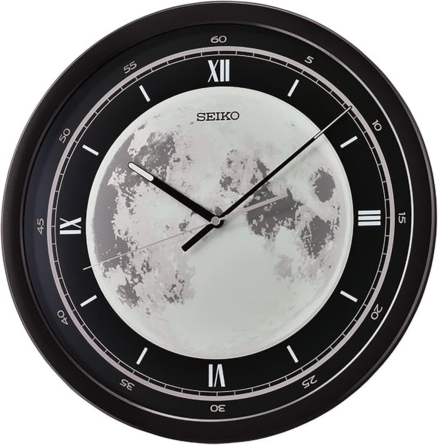 SEIKO Melodies in Motion Wall Clock, Nighttime City Skyline