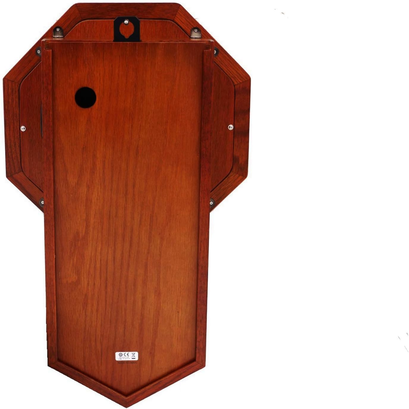 Seiko Light Oak Traditional Schoolhouse Wall Clock with Chime & Pendulum