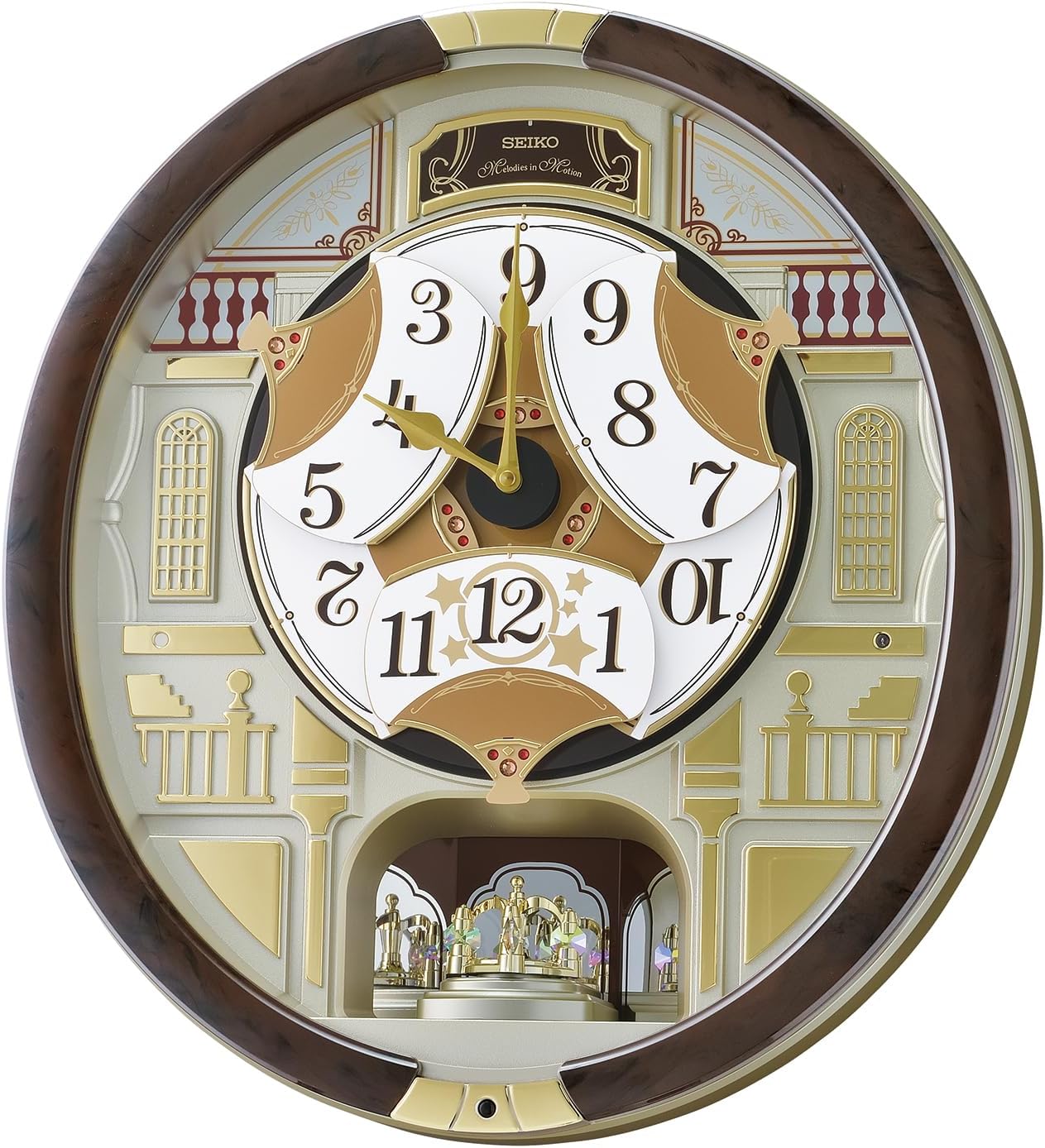 Seiko Melodies in Motion Musical Wall Clock, Concert Hall
